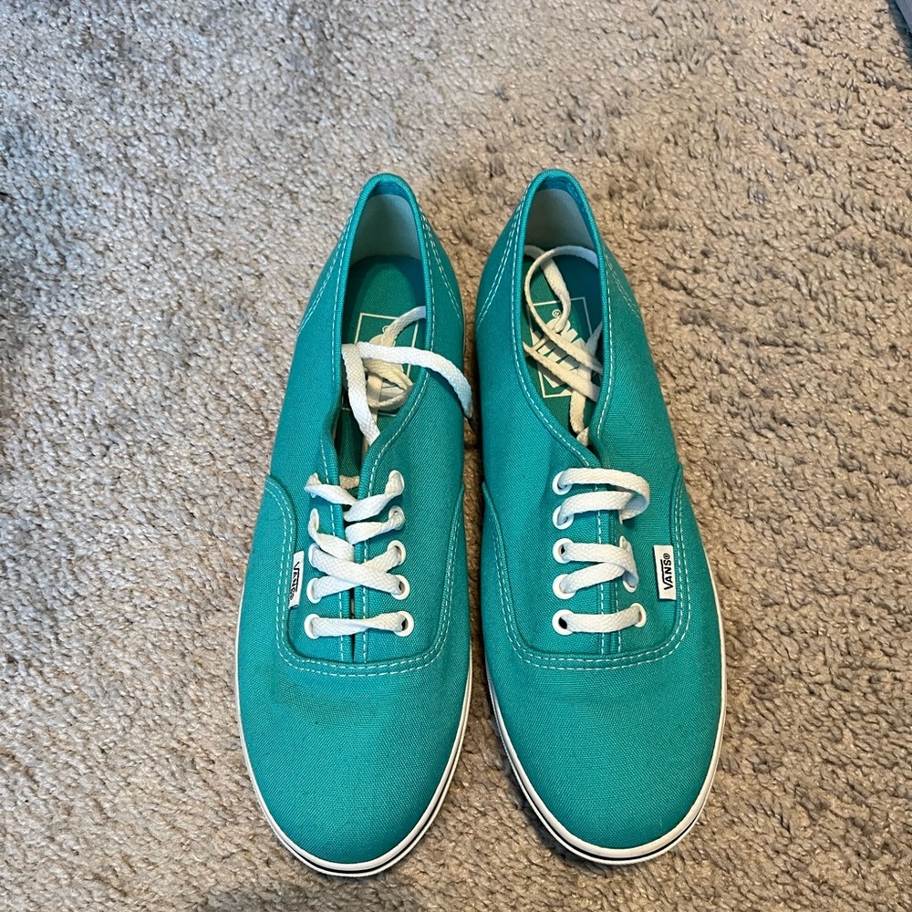 Teal vans Sneakers women’s sz 8